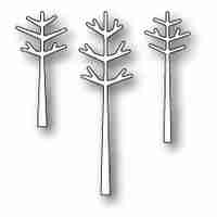 Набір ножів для скрапбукінгу Stick Trees Outline Craft Die, Poppystamps