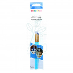 Набір пензлів для аквагриму Boys set of 3 face paint brushes, 3 шт., Snazaroo