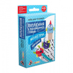 Набір для ліплення з полімерної глини, закладки "Монстри", Умняшка