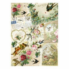 Декупажна карта на рисовому папері Rice Paper Decoupage, А4 (21х29,7 см), №84, Cadence