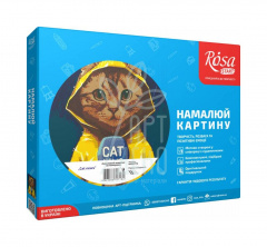 Набір для розпису за номерами "Cat news", 35х45 см, ROSA START