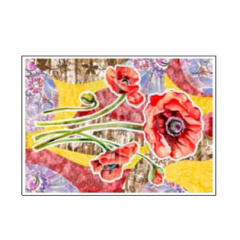 Декупажна карта Decoupage Napkin "Мак", 35х50 см, Ferrario