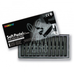 Набір пастелі сухої Soft Pastel Charcoal (Вугілля) MP-12C, 12 шт, MUNGYO