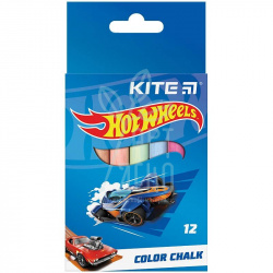 Набір крейди кольорової Hot Wheels, 12 шт, Kite