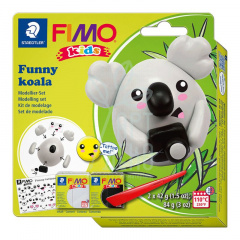 Набір полімерної глини Fimo kids "Коала", 2 кол. х 42 г, Fimo