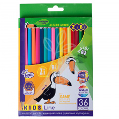 Набір олівців кольорових Kids Line, 36 шт, ZiBi