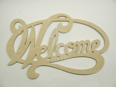 Слово "Welcome", фанера, 43х26 см, Україна