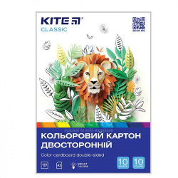 Набір картону кольорового Classic, двосторонній, А5 (14,8х21 см), 1...