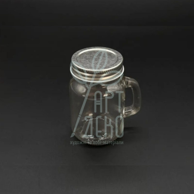 Пляшечка скляна з металевою кришечкою, для свічок, 85х50 мм