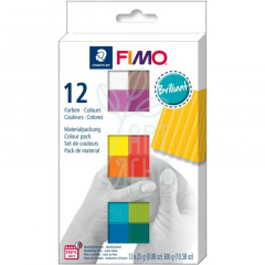 Набір полімерної глини "Brilliant Colours", 12х25 г,  Fimo