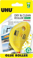 Клеючий ролер Dry&Clean Glue Roller, 6,5 мм х 8,5 м, UHU