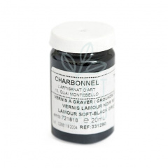 Грунт офортний м'який Charbonnel Lamour Soft Black Ground, 20 мл, чорний, Lefranc