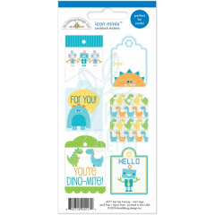 Лист наліпок Hip Hip Hooray Mini Tags Cardstock, Doodlebug