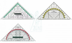 Трикутник пластиковий  Combi 45°, Faber-Castell