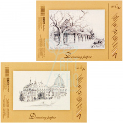 Склейка для ескізів та рисунку Drawing paper, А4 (21х29,7 см), 160 г/м2, 20 л., SMILTAINIS