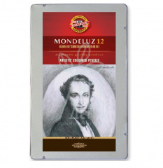 Набір олівців акварельних MONDELUZ GREY LINE, в металевій коробці, 12 шт., KOH-I-NOOR