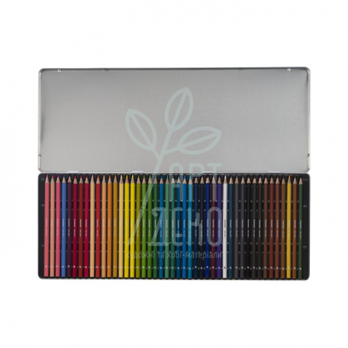 Набір олівців кольорових TURTLE, в металевій коробці, 45 шт, Bruynzeel