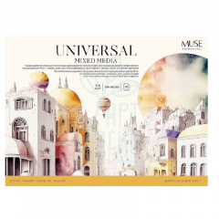 Блок-склейка для змішаних технік MUSE Universal, 18x24 см, 310 г/м2, 20 л., Школярик