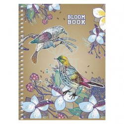 Блокнот Bloom Book, спіраль, А5 (14,8х21 см), без розграфлення, 96 ...