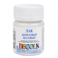 Лак акриловий, матовий, 50 мл, Decola