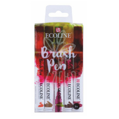 Набір пензлів-ручок Ecoline Brushpen AUTUMN, 5 кол., Royal Talens