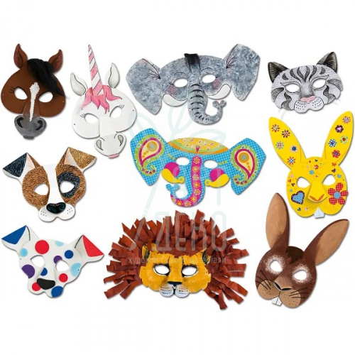 Набір масок Children Masks Animal, асорті 6 шт., Folia