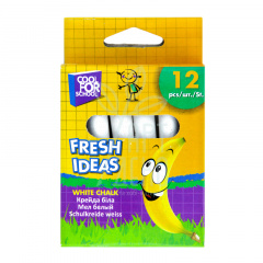 Набір крейди Fresh Ideas, біла, 12 шт, Economix