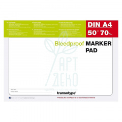 Блок-склейка для маркерiвTransotype Alcohol Marker Pad, А4 (21х29,7 см), 70 г/м2, 50 л., Copic