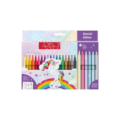 Набір фломастерів Felt tip Unicorn, 24 шт, Faber Castell