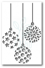 Ніж для скрапбукінгу Ornament Trio Cutout craft die, Poppystamps