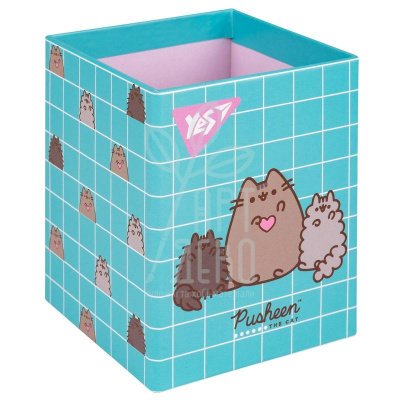 Підставка для канцелярії Pusheen, картон, 8х8х10 см, Yes 