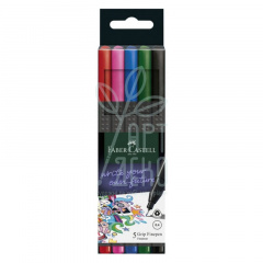 Набір лайнерів Grip Finepen Basic, 0,4 мм, 5 шт, Faber-Castell