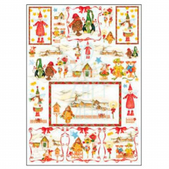 Папір для декупажу Decoupage Paper, Country Christmas 2, 50х70 см, Ferrario