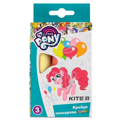 Набір крейди кольорової Jumbo My Little Pony, 3 шт., Kite