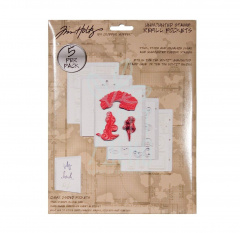 Набір файлів для зберігання штампів Unmounted Stamp Refill Pockets, 5 шт, Tim Holtz