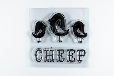 Набір штампів "Clear Stamps, Cheep", We R Memory Keepers