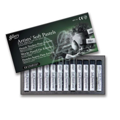 Набір пастелі сухої Gallery Artist Soft Pastels Charcoal MPV-12С, 12 шт, MUNGYO