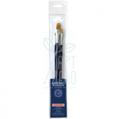 Набір пензлів Fine Synthetic Brushes Set, Синтетика, 3 шт. (№4, 14, 8), д.р., Lefranc