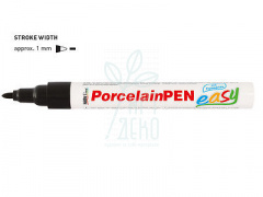 Маркер для скла та фарфору Porcelain Pen Hobby Line, стійкий, Чорний, 1-2 мм, Kreul