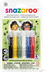 Набір фарб для аквагриму Unisex face painting sticks set, 6 шт. Snazaroo