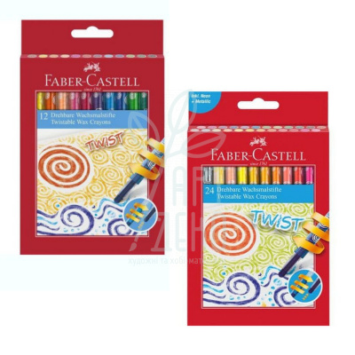 Набір олівців воскових Wax crayon twistable, Faber-Castell