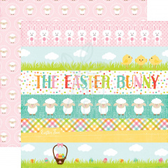 Папір для скрапбукінгу 30х30 см Celebrate Easter Collection Kit/Border Strips, Echo Park