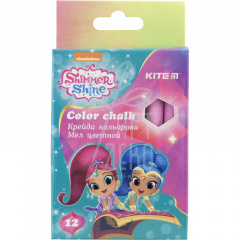 Набір крейди кольорової Shimmer&Shine, 12 шт, Kite