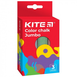 Набір крейди кольорової Jumbo Fantasy , 3 шт, Kite