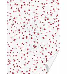Папір для скрапбукінгу, двосторонній "Серця", 21х31 см, 200 г/м2, Heyda