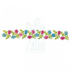 Набір ножів для скрапбукінгу Decorative Strip Die-Flowering Foliag, Sizzix