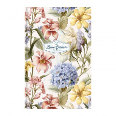 Блокнот для записів Floral, А6 (10,5х14,8 см), Soft Touch обкладинка, клітинка, 80 л., Школярик