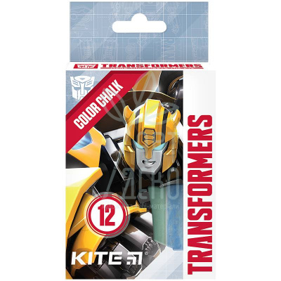 Набір крейди кольорової Transformers, 12 шт, Kite