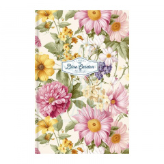 Блокнот для записів Floral, А6 (10,5х14,8 см), Soft Touch обкладинка, клітинка, 80 л., Школярик