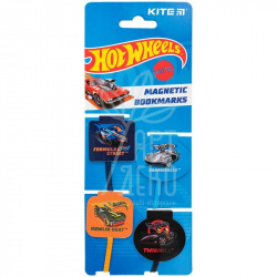 Набір магнітних закладок-лясе Hot Wheels, 4 шт, Kite